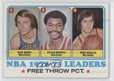 1973-74 Topps League Leaders Rick Barry Calvin Murphy Mike Newlin #156 HOF 02v3
