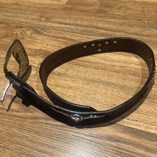 TONY LAMA Texas Longhorn Belt Brown Rhinestone Buckle USA Youth 24 