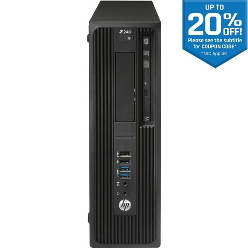 HP Z240 SFF Intel Core i7 512GB 16GB Quadro P600 WIn 10 Pro Workstation PC 3Y