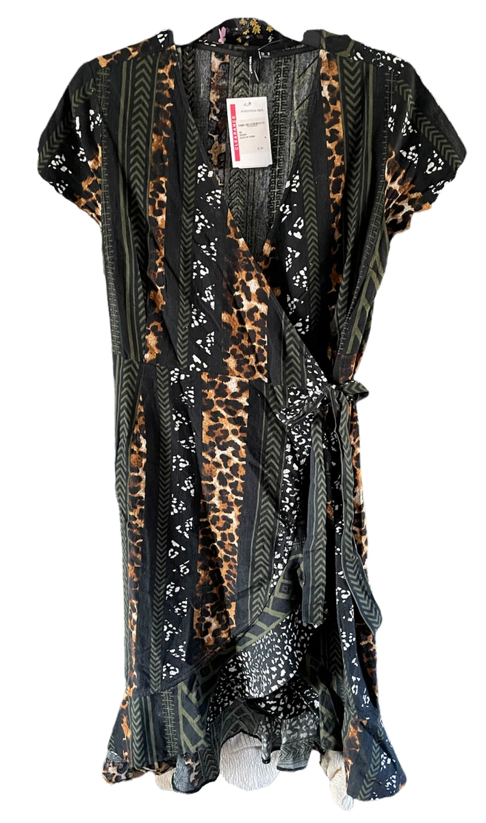 Vuggeviser Forståelse højdepunkt VERO MODA HENNA WRAP DRESS WOMENS SIZE US M MEDIUM ANIMAL PRINT NEW | eBay