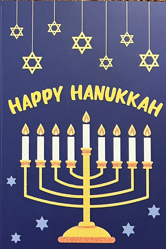 Happy Hanukkah Menorah Greeting Card #4521 - Image 2 of 4