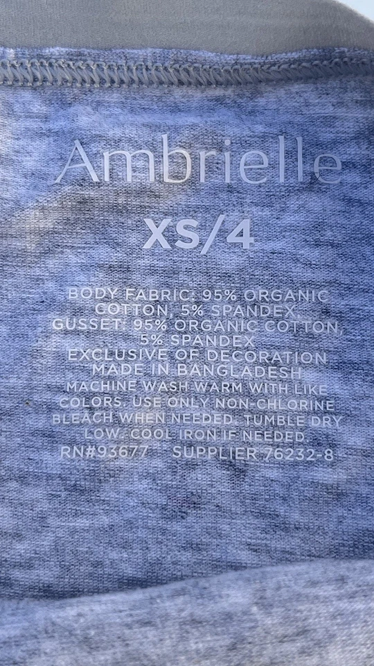 Ambrielle Algodón Orgánico País de las Maravillas Calzoncillos de Pierna Alta Bragas Talla XS NUEVO CON ETIQUETAS Foto 3 de 4