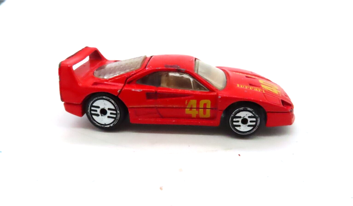 Mattel Hot Wheels Red Ferrari F40 Die-Cast 1/64 1988 | eBay