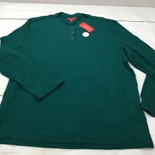 Family PJ'S Matching Men's Mitten-Print Family Pajama Top Color: Green Size: XL