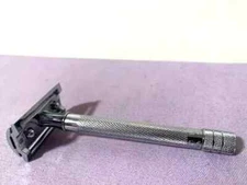 Merkur 23C Long Handle Double Edge Chrome Finish Safety Shaving Razor  -- Great