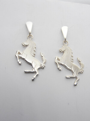 Orecchini A Perno In Argento Sterling 925 Con Testa Di Cavallo | Gioielli Dew Per Amanti Dell'Equestre