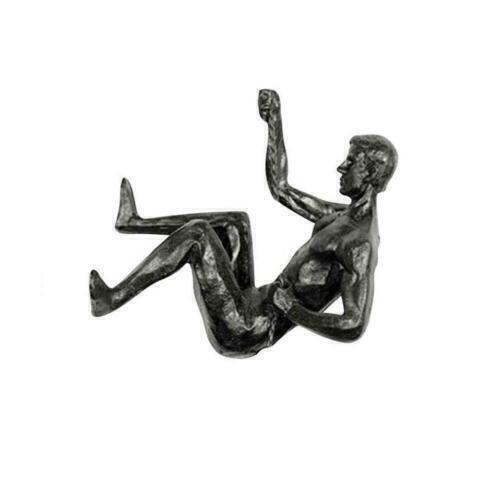 Kreative Klettern Mann Harz Eisendraht Wandbehang Dekoration Skulptur Figuren~ - Bild 9 von 15
