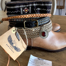 Las mejores ofertas en Botas de bloque Marrón Handmade para De