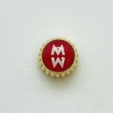 Authentic Crown For Michele Watches Stainless Steel Yellow Gold 4.5 mm