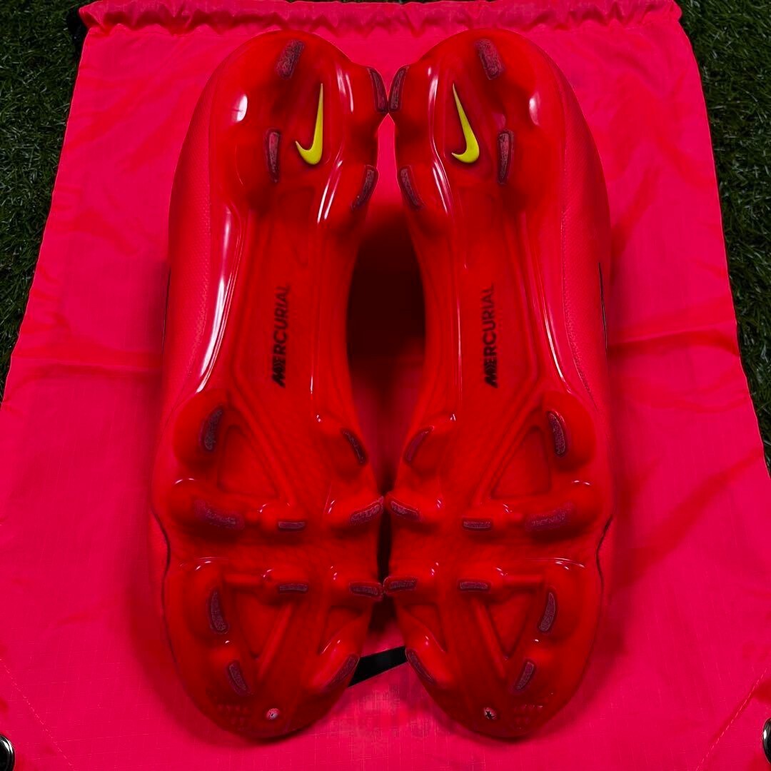 Nike Mercurial Vapor X HG-V Red 649235 690 US 8 Football Soccer