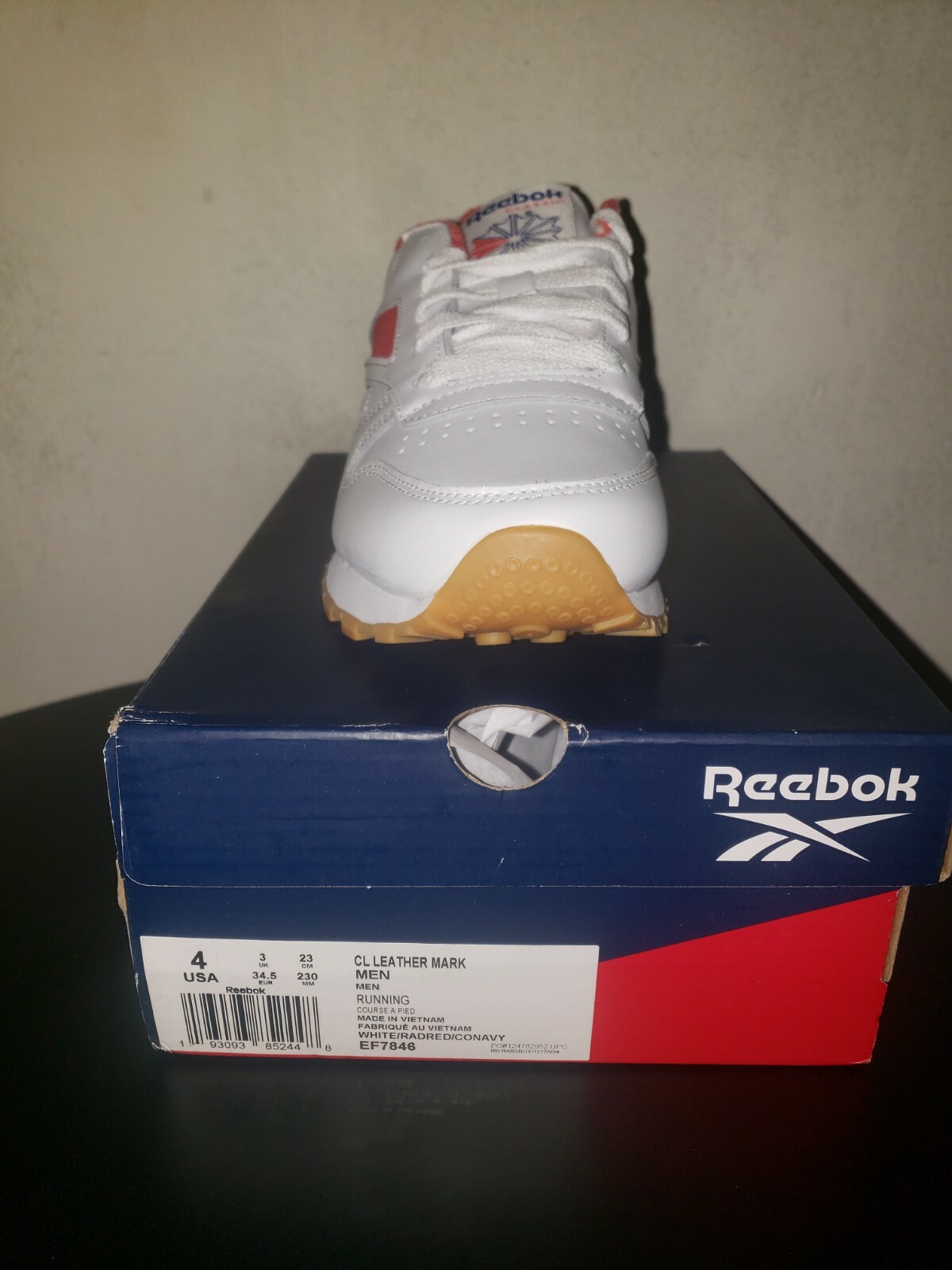 SAOLA Reebok Sneaker Uomo Classica Marca Pelle EF7846 Taglia 4