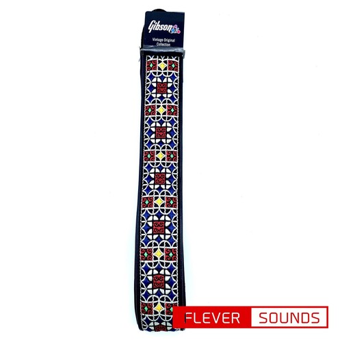 Gibson Guitar Strap The Mosaic Vintage Original Strap ASVS-MOS Genuine Products - Picture 4 of 12