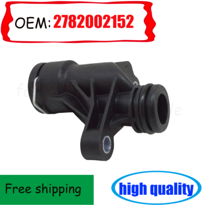 1pc A2782002152 Black ABS Coolant Water Pipe Joint For Mercedes
