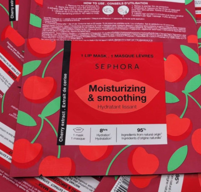 10 X SEPHORA MOISTURIZING & SMOOTHING CHERRY LIP MASK TREATMENTS