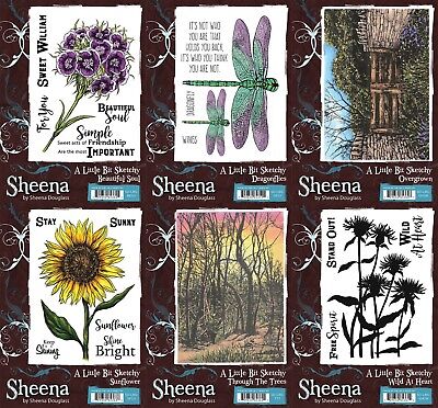 Sheena Douglass A LITTLE BIT SKETCHY A6 Unmounted Stamps SHELTERING TREE Friends 