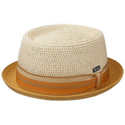 LIPODO Manavela Pork Pie Strohhut Porkpie Pork-Pie-Hut Sonnenhut Sommerhut
