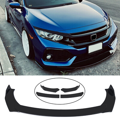 Universal Front Bumper Lip Body Kit Spoiler For GMC Honda Civic Benz Mazda