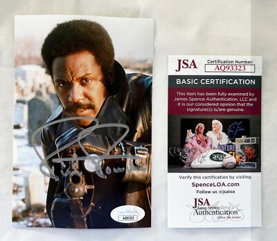Richard Roundtree Signed 4x6 Photo JSA 3 COA