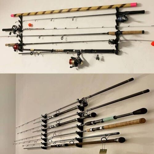 Fishing Rod Storage Rack Holder Horizontal Wall Rod Mounts - Hold 8 Fishing Rods - Picture 5 of 6