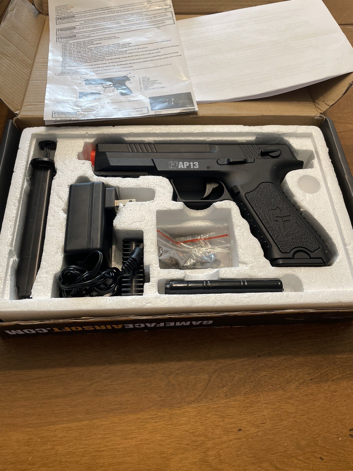 Crosman Game Face GFAP13 AEG Electric Full/SemiAuto Airsoft Pistol Gun