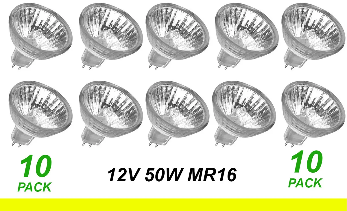 BULK 12V 50W MR16 GU5.3 GX5.3 Halogen Light Lamp Globes Bulbs