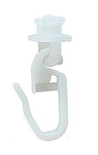 Glissières De Rideau Pivotantes Pour Rails De 6 Mm En Aluminium 100 Pièces