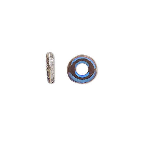 20 Little Czech Glass 4mm x 1mm Small Round Rondelle Donut Ring Loose Beads - Picture 11 of 16