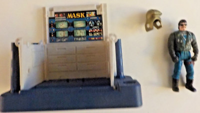 Lot of 3 Sly Rax MASK Racing Series Toll Booth/Armored Bunker 3'' figure 1986