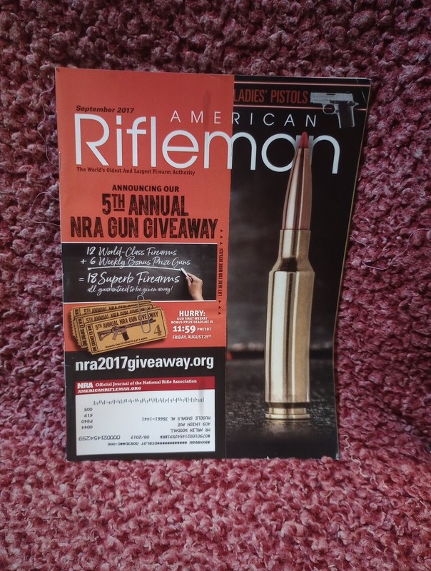 AMERICAN RIFLEMAN MAGAZINE COPY SEPTEMBER 2017
