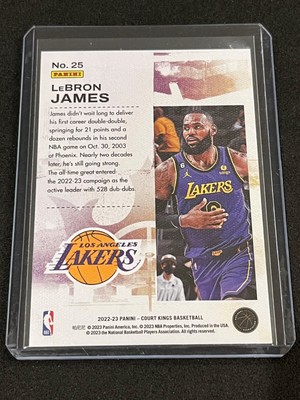 2022-23 Panini Court Kings LeBron James Double Exposure #25 - Los 