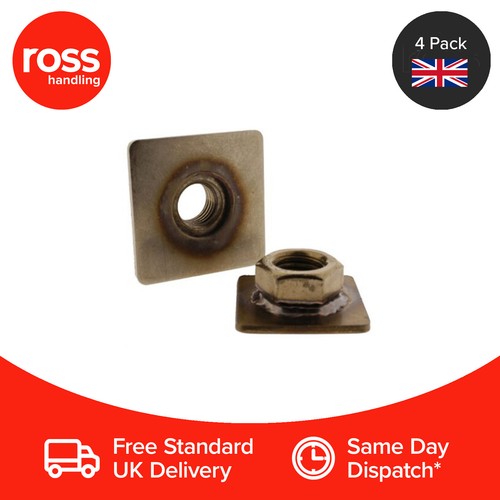 Pack of 4 Threaded Weld On Stainless Steel Plates M8 M10 M12 M16 M20 UK Seller eBay