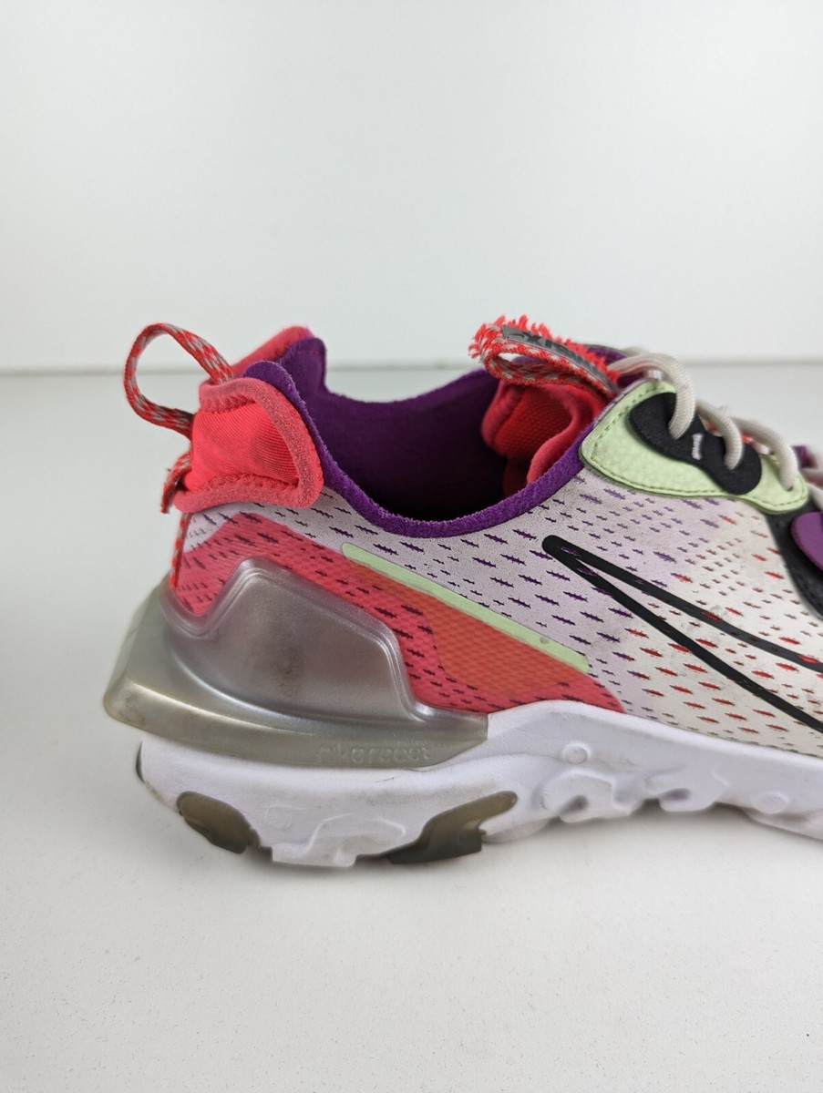 Nike React Vision Summit White Barely Volt Laser Crimson