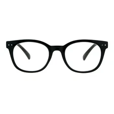 Reading Glasses Magnified Eyeglasses Square Frame Spring Hinge