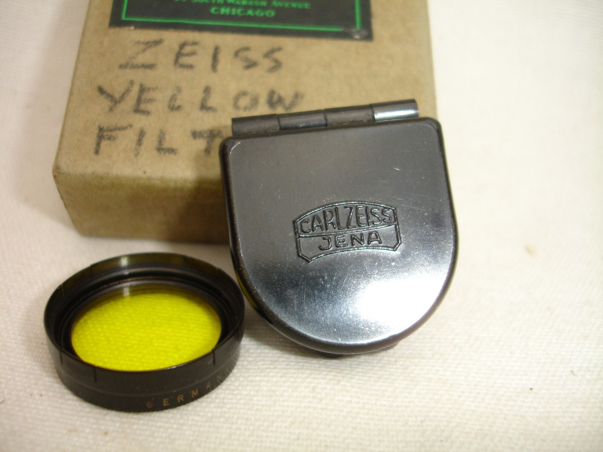 CARL ＺＥＩSS ＪＥＮＡ Carl Zeiss Jena yellow filter Dx24 with case | eBay