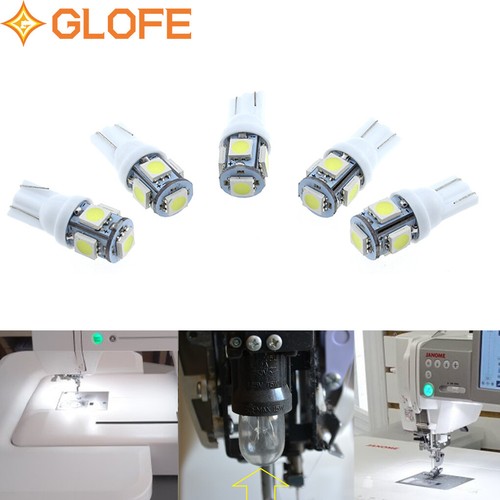 5Pcs Bright White LED Sewing Machine Light Bulbs For Brother many