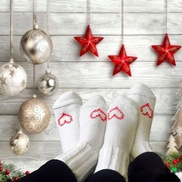 Holiday socks (set of 2 pairs), craft. Handmade gifts.