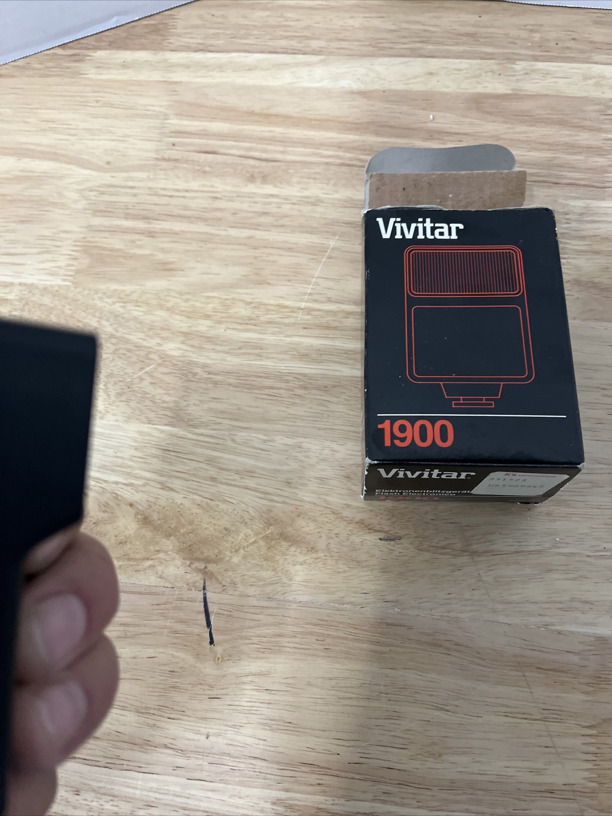 Vintage Vivitar 1900 Electronic Flash for SLR Rangefinder Film Camera W