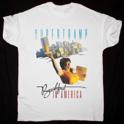 NEW SUPERTRAMP BREAKFAST IN AMERICA Gift For Fan White Size S-5XL Shirt OM98
