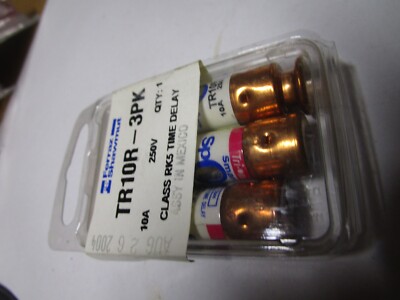 FUSE TRI-ONIC  250V 10A TIME-DELAY CLASS RK5 TR SERIES QTY 3