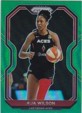 2021 WNBA Prizm A'JA WILSON GREEN PRIZM Las Vegas Aces #13