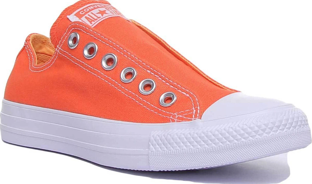 finalizando constante Dictar NWOB Women&#039;s Converse Orange/Melon Baller/White; Style:164303C | eBay