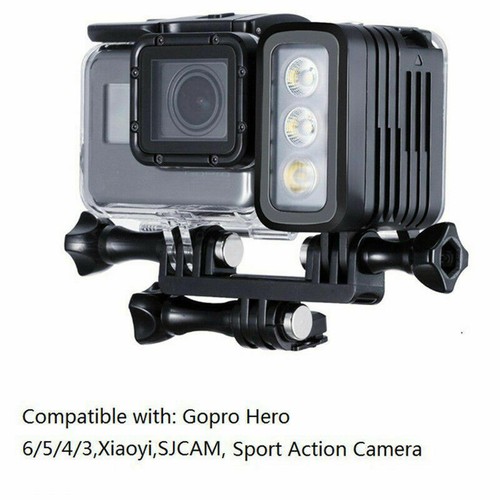 30M Waterproof Diving LED Light Flash Lamp For GoPro Hero 10/9/8/7/6/5 Sport Cam - Picture 10 of 14