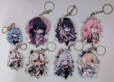 Genshin Impact Keychains Set 8 Raiden Shogun, Shenhe, Jean, Ningguang,  more 