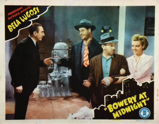 Bowery At Midnight Lobby Card Bela Lugosi Wanda Mckay 1942 Old Movie