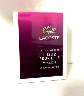 EAU DE LACOSTE L.12.12 PURE ELLE MAGNETIC BY LACOSTE 2.7oz-80ml EDP SPRAY SEALED