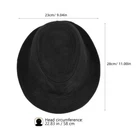 1PC Black Fedora Hat for Magician Costume Kids Halloween Dress-Up Party