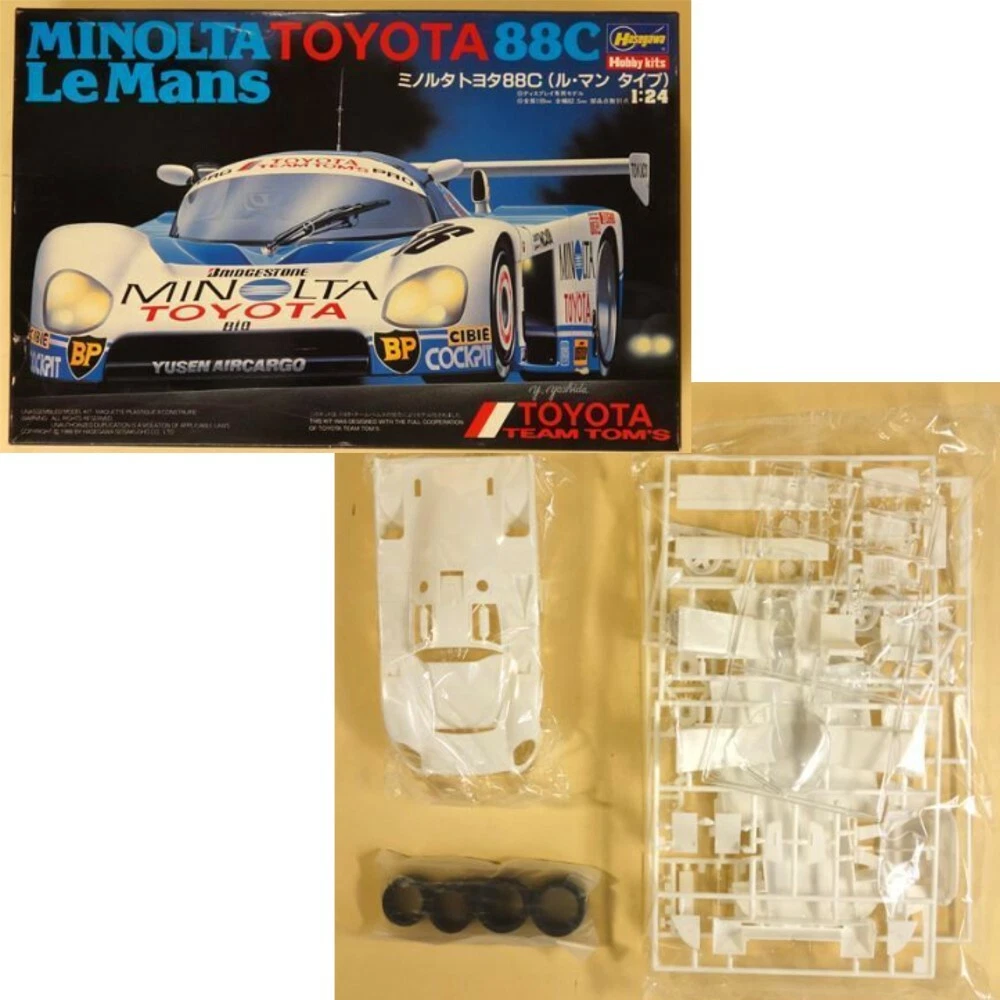 Hasegawa 1/24 Minolta Toyota 88C Le Mans Type 24-hour race Model kit 20426  Japan