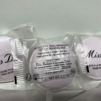 5 x DIOR Miss Dior Rose Bath Bombs .52 oz / 15 g each NEW Sealed