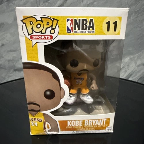 Kobe Bryant #11 Funko Pop Vinyl Figure Yellow Jersey, La Lakers NBA 2013 Damaged