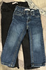 Levi's 511 Slim Girls Blk Size 5 REG Blue 3T Stretch Adjustable Waist Denim pair